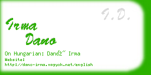 irma dano business card